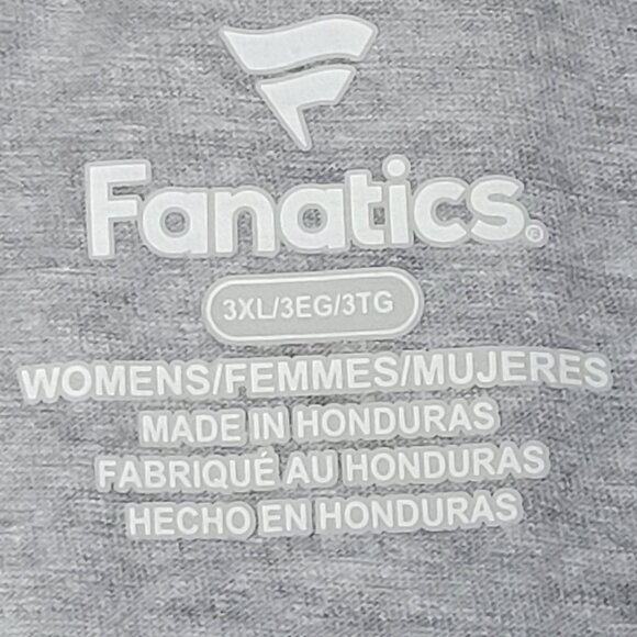 Los Angeles LA Dodgers T Shirt Womens Size 3XL Gray V-Neck Fanatics MLB Baseball - Picture 6 of 8